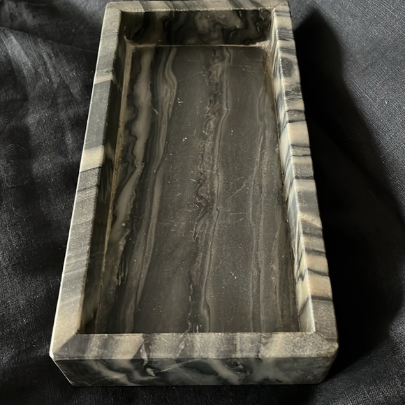 Grey Black Marble Stone Tray - Picture 4 of 9